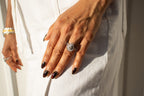 14K Gold Pear Shape Natural Diamond Ring
