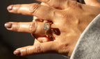 14K Gold Asher Cut Engagement Ring
