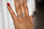 14K Gold Cocktail Natural Diamond Ring