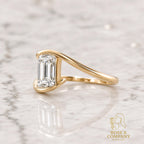 14K Gold Willow Emerald