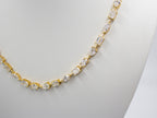 14K Gold Fancy Tennis Necklace