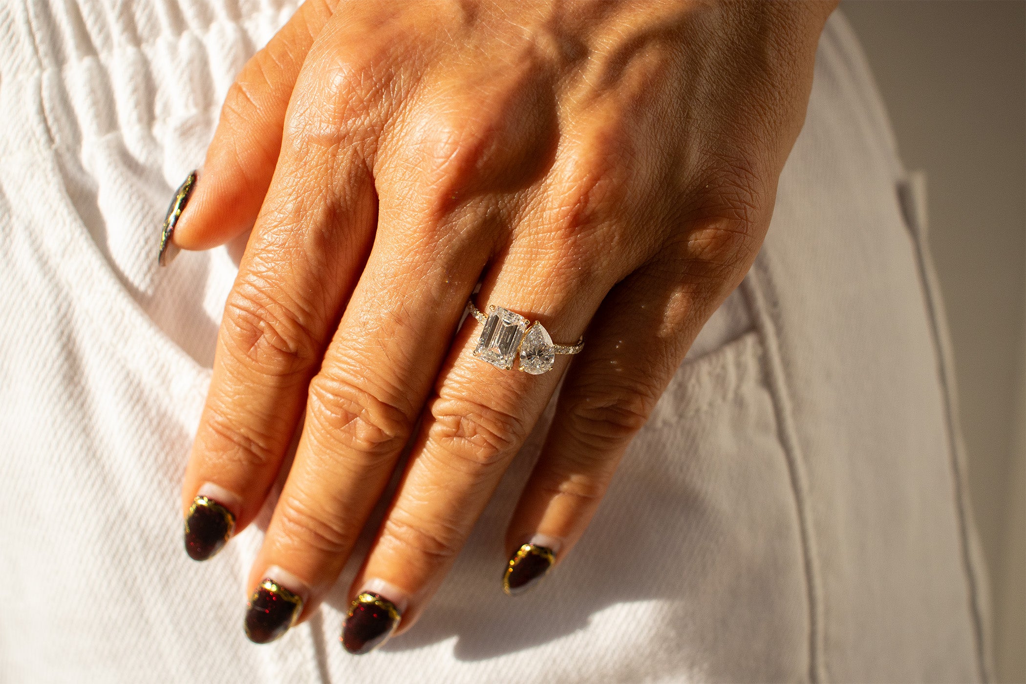 14K Gold Moi et Toi Ring