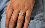 14K Gold Oval Cut Engagement Ring
