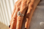 14K Gold Pear Shape Natural Diamond Ring