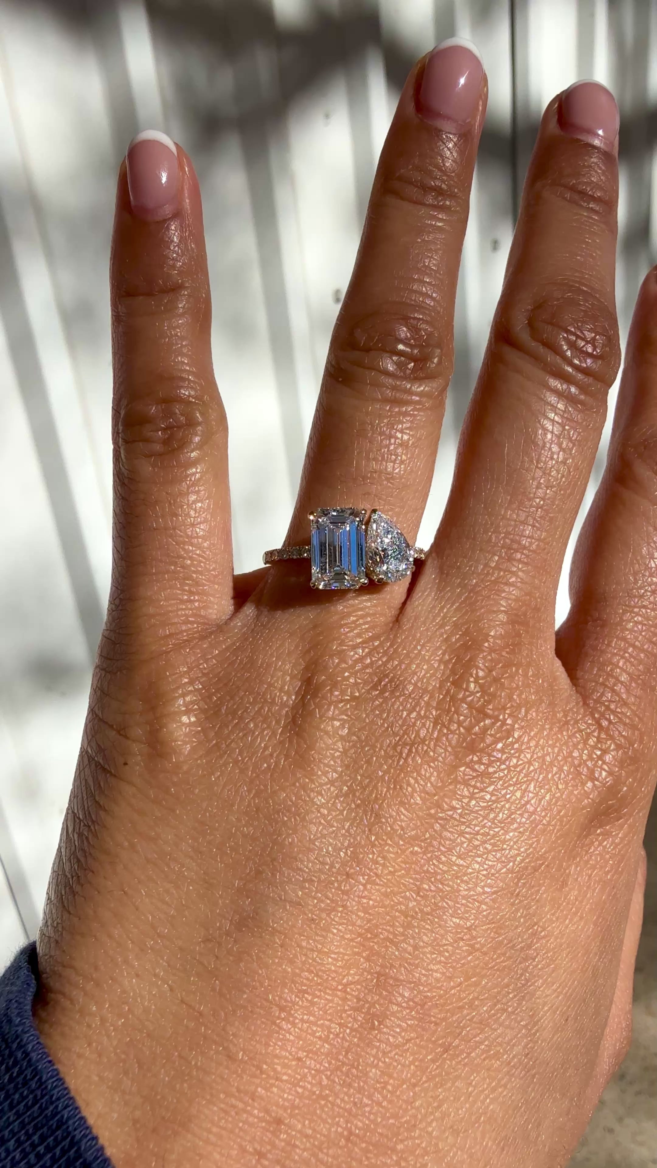 14K Gold Moi et Toi Ring